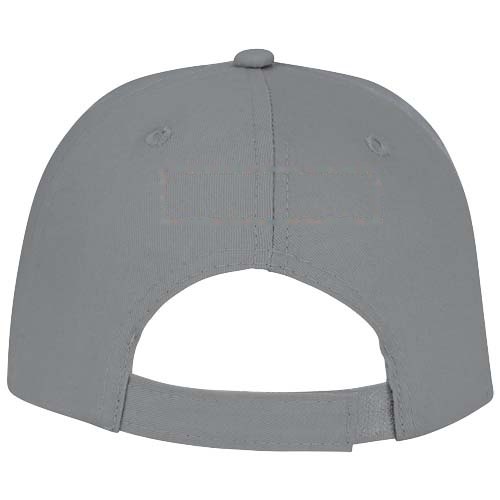 Ares 175 g/m² 6 panel cap — drukvlak achterzijde