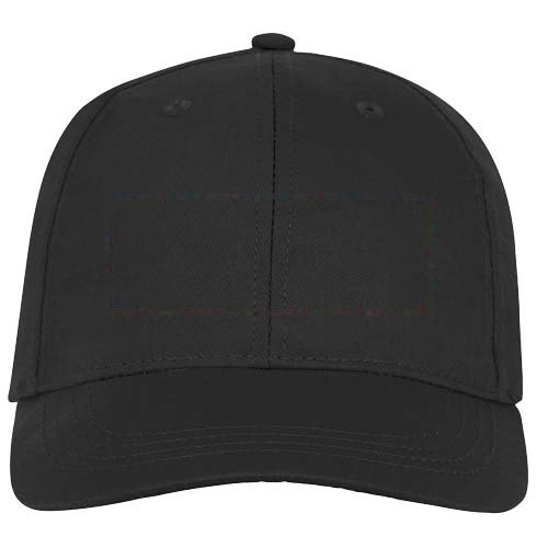 Ares 175 g/m² 6 panel cap — drukvlak voorzijde
