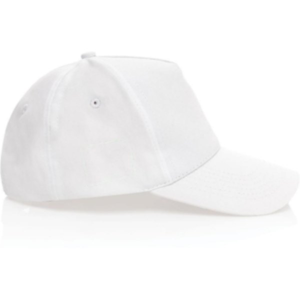 Impact AWARE™ 5 panel 190gr gerecycled katoenen cap — drukvlak artikel zijkant rechts