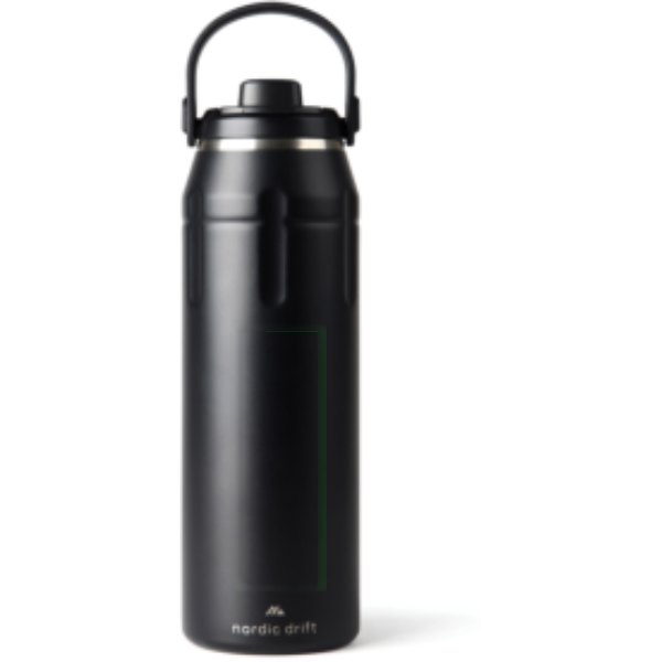 Nordic Drift Trail RCS geisoleerde sport fles 940ml — drukvlak artikel voorzijde