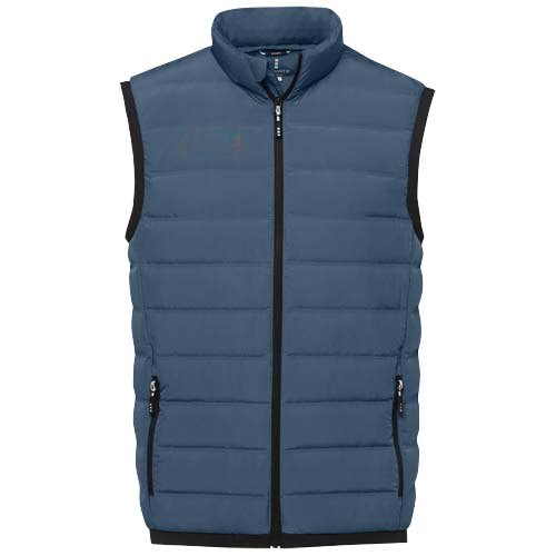 Macin geïsoleerde donzen heren bodywarmer — drukvlak rechter borst