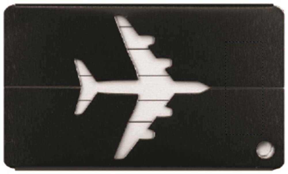 FLY TAG - Kofferlabel — drukvlak airplane r onderzijde