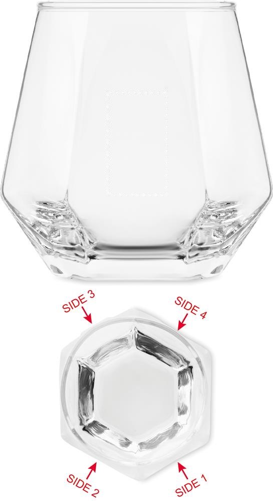 KIMBERO - Drinkglas 300ml — drukvlak midden op voorzijde