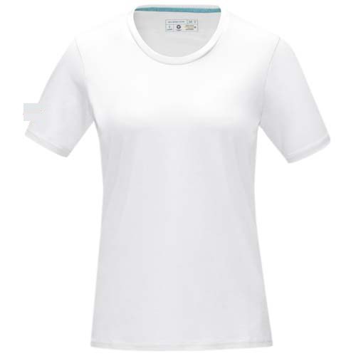 Azurite dames T-shirt met korte mouwen biologisch textiel — drukvlak rechter bicep