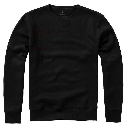 Arora 300 g/m² unisex sweater met ronde hals — drukvlak rechter borst