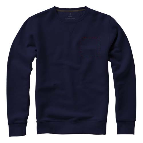Arora 300 g/m² unisex sweater met ronde hals — drukvlak linker borst