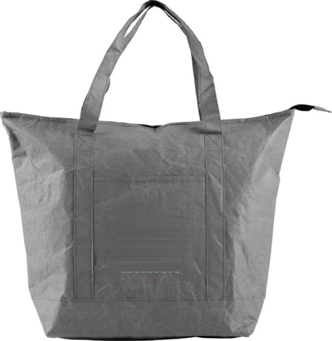 Gelamineerd papieren (80 gr/m²) koeltas shopper Oakley — drukvlak voorvak