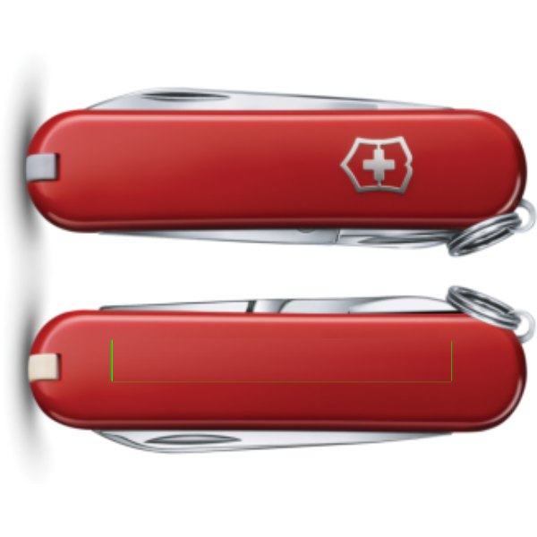 VICTORINOX Pocket Knife Classic SD 7 functies — drukvlak artikel achterzijde
