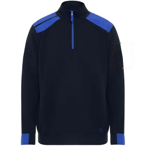 Maverick 280 g/m2 herentrui met halve rits — drukvlak linker bicep