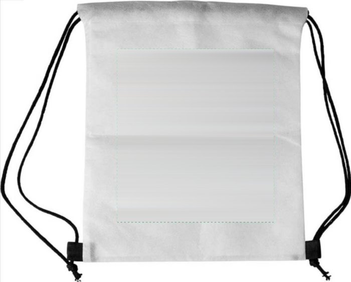 Non-woven (80 gr/m²) rugzak Santino — drukvlak achterzijde