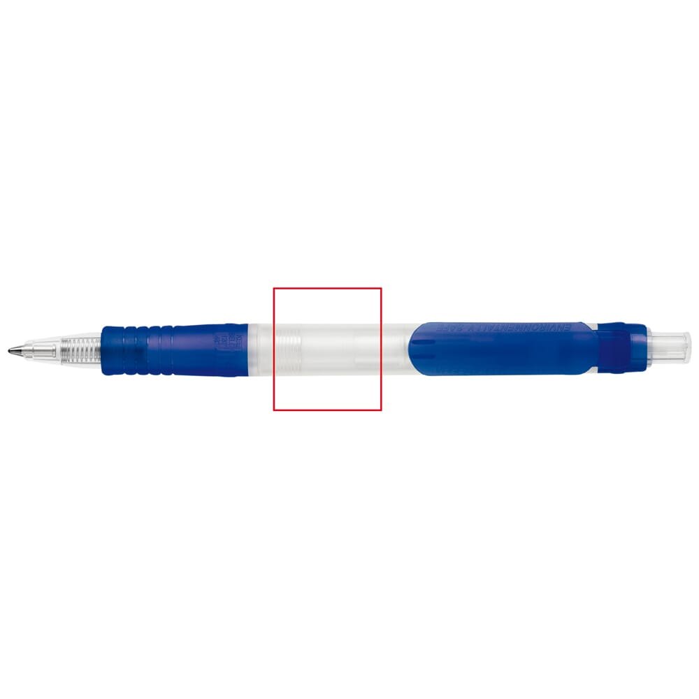 Balpen Vegetal Pen Clear transparant — drukvlak verlengde van de clip