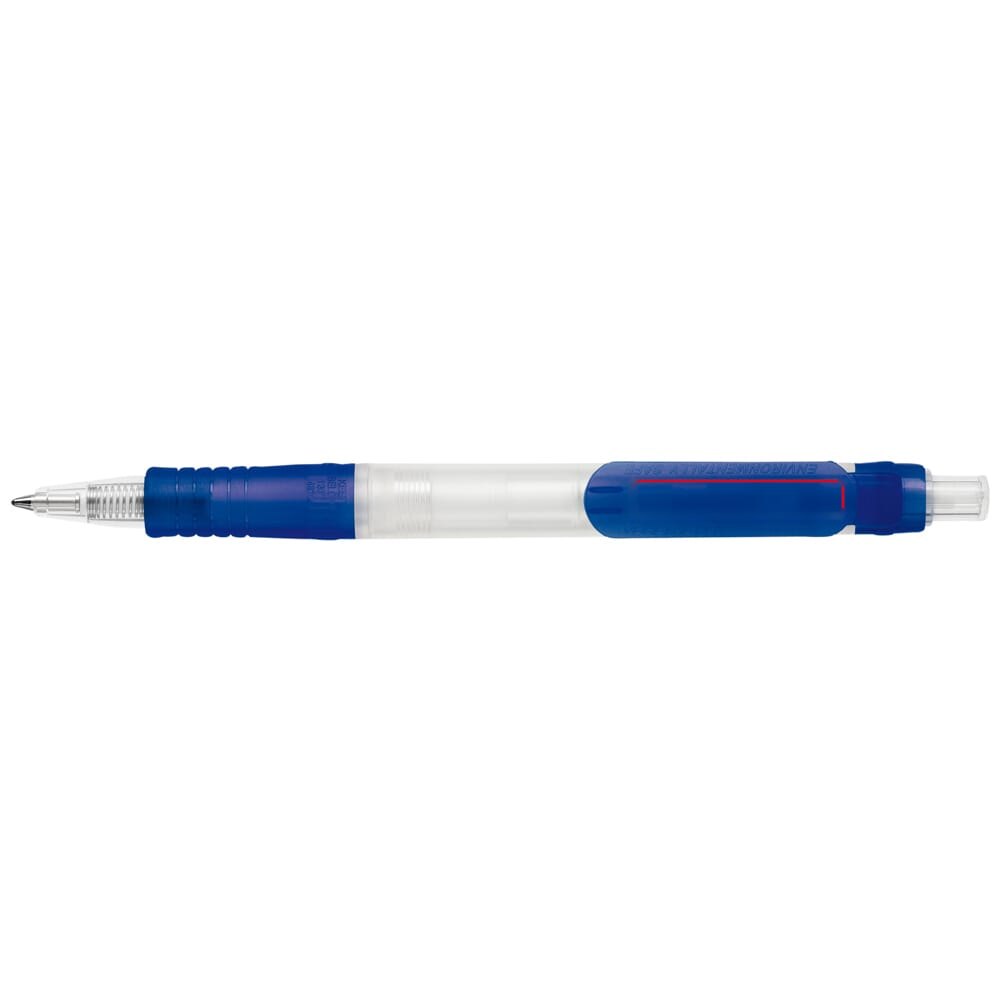 Balpen Vegetal Pen Clear transparant — drukvlak op de clip