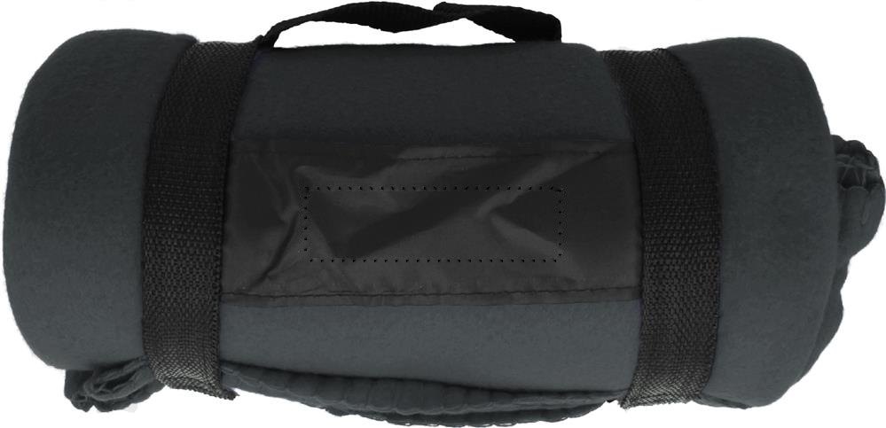 STAVENGER - Fleece deken — drukvlak black band