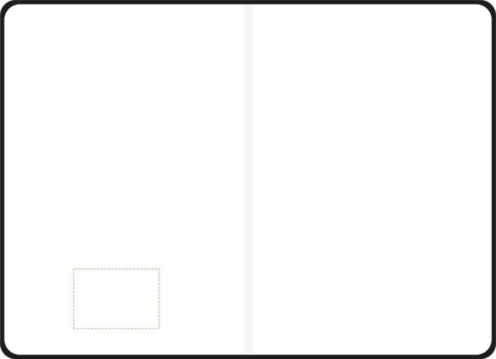 Notitieboek Gianna | Gerecycled leer | A5 | Gelijnd — drukvlak binnenzijde