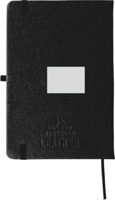 Notitieboek Gianna | Gerecycled leer | A5 | Gelijnd — drukvlak achterzijde