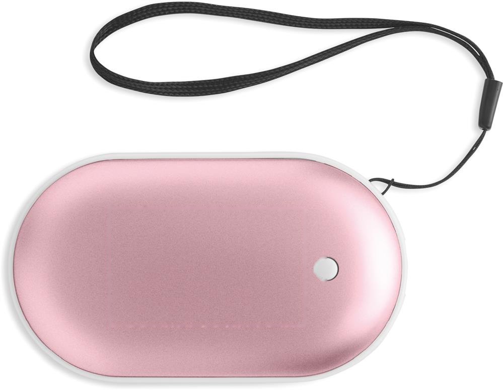 MUKAVA - Elektrische handwarmer — drukvlak midden op de voorzijde
