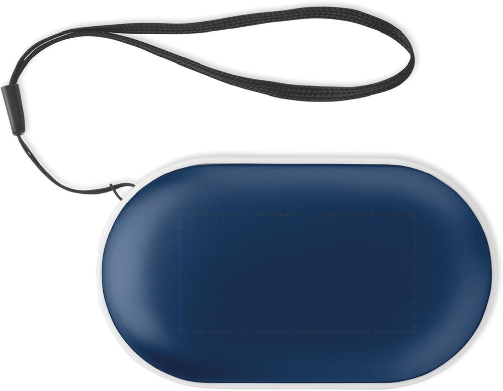 MUKAVA - Elektrische handwarmer — drukvlak midden op de achterzijde