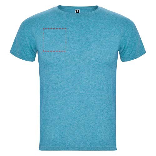 Fox 150 g/m² herenshirt met korte mouwen — drukvlak rechter borst
