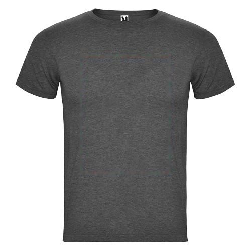 Fox 150 g/m² herenshirt met korte mouwen — drukvlak impact volledige voorzijde