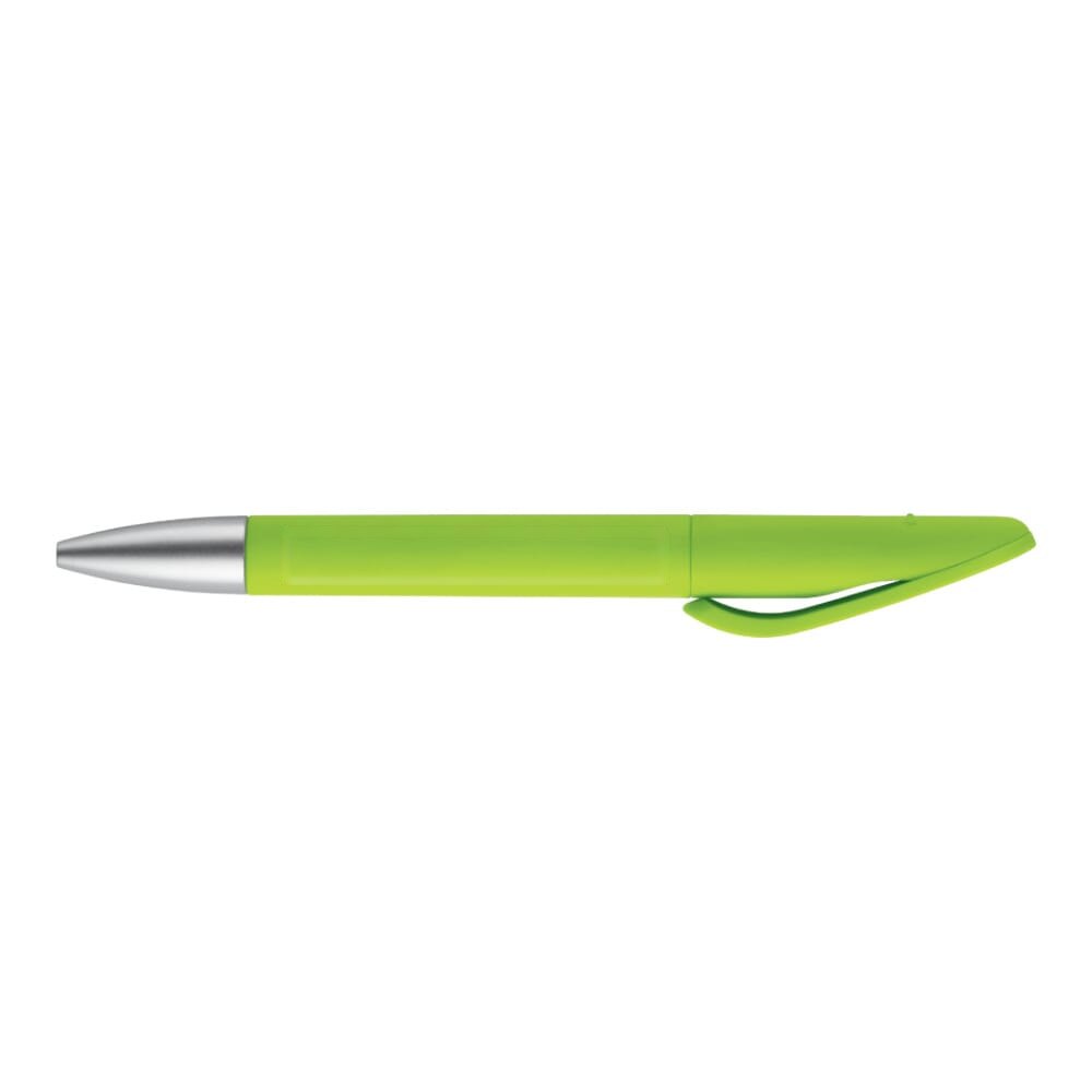 Balpen Slash soft touch R-ABS — drukvlak 270 graden van de clip