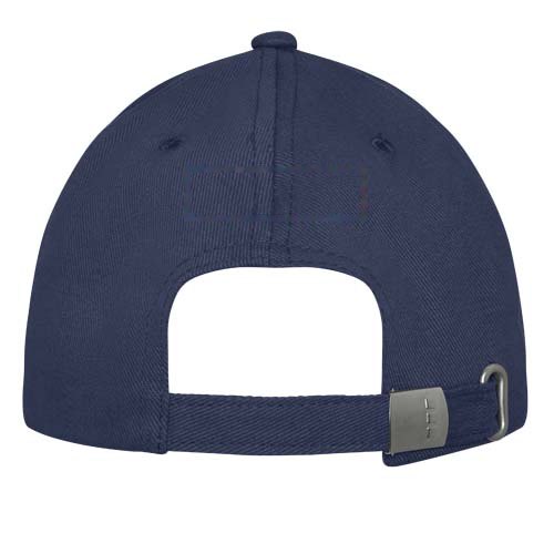Davis 260 g/m² 6 panel cap — drukvlak achterzijde