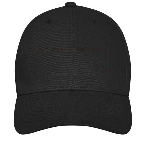 Davis 260 g/m² 6 panel cap — drukvlak voorzijde