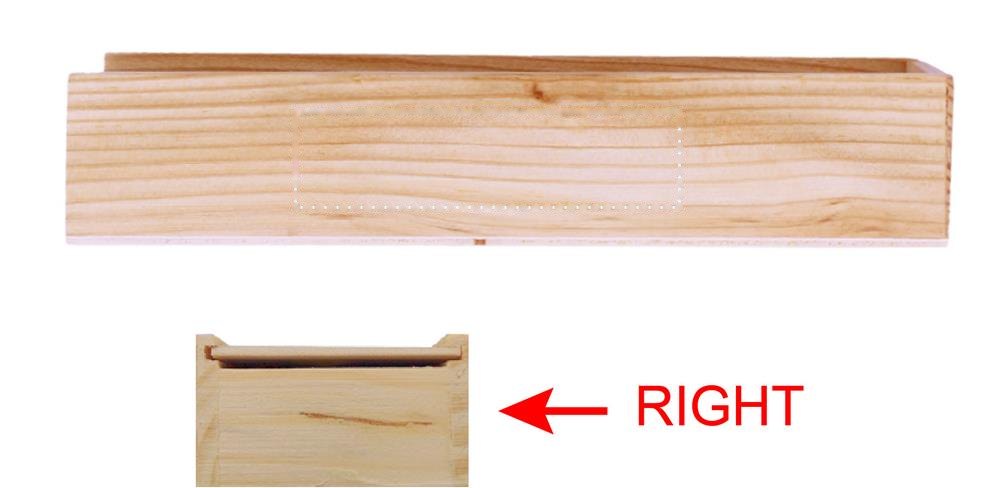 DOMINO - Houten dominospel — drukvlak rechts