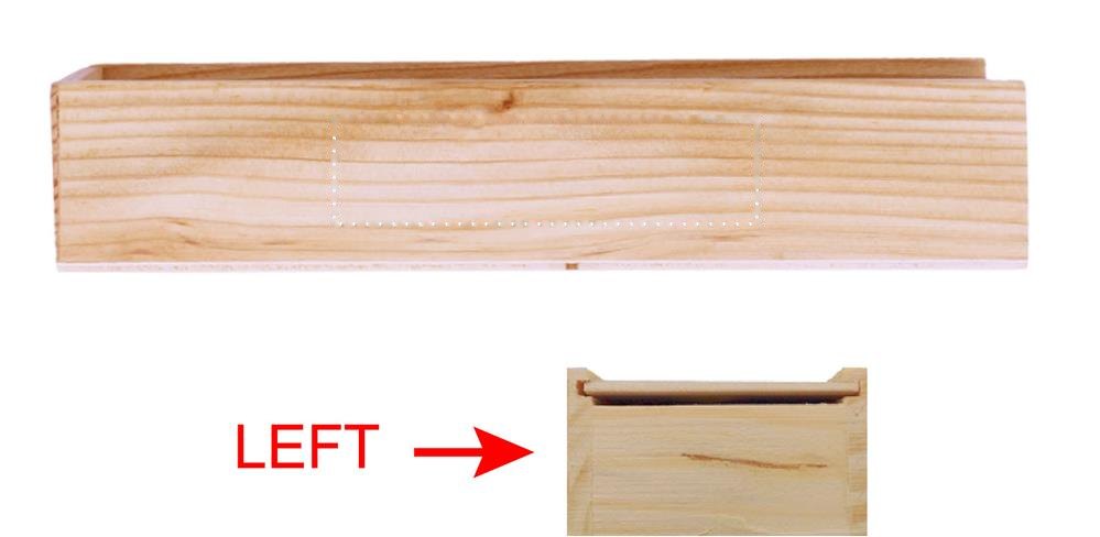 DOMINO - Houten dominospel — drukvlak links