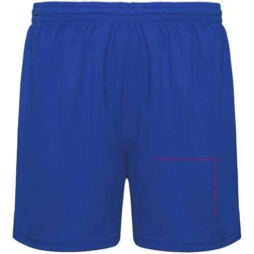 Player 140 g/m² sportshort voor kinderen — drukvlak linker pijp