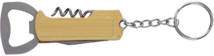Bamboe multitool Stuart — drukvlak achterzijde