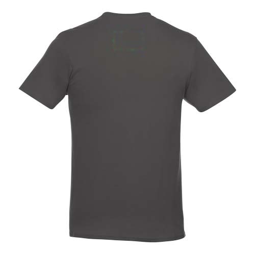 Heros 150 g/m² heren t-shirt met korte mouwen — drukvlak hoog op de achterzijde