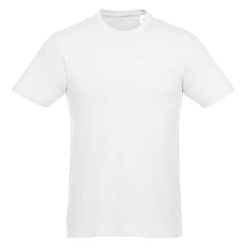 Heros 150 g/m² heren t-shirt met korte mouwen — drukvlak linker borst