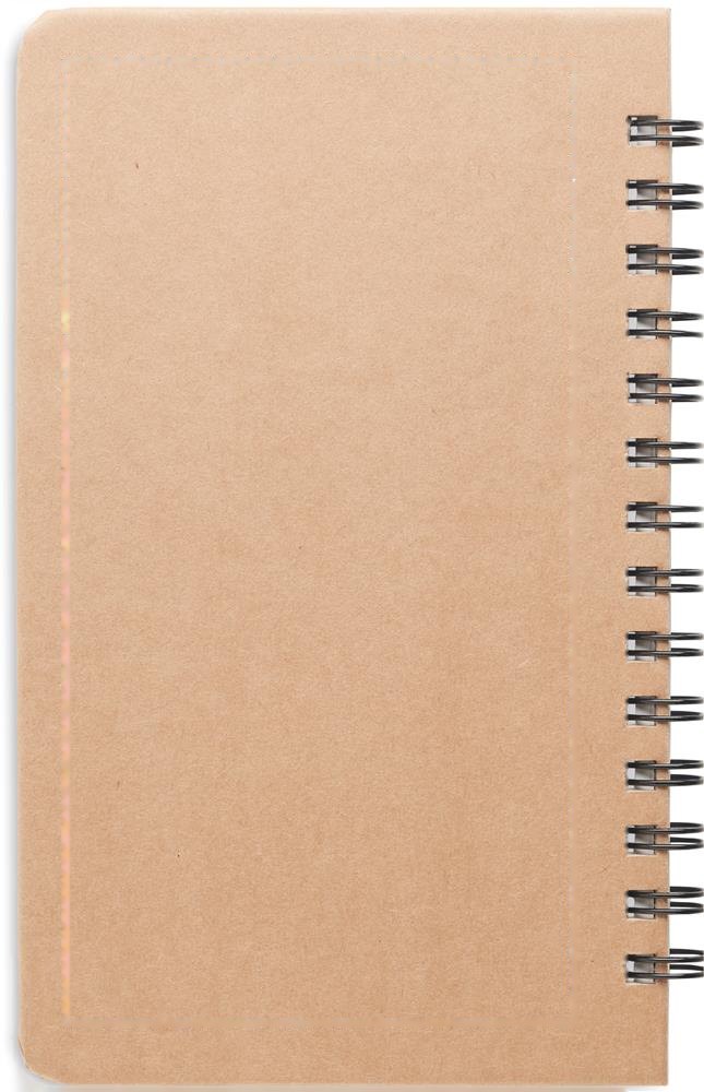 GROWNOTEBOOK™ - Notitieboek pijnboomzaad — drukvlak achterzijde
