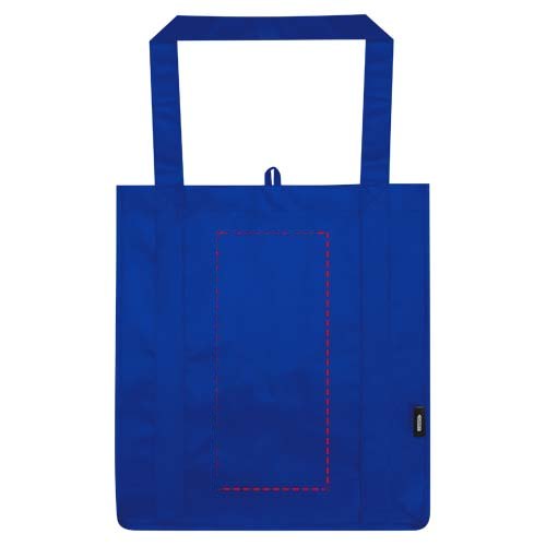 Liberty GRS gerecycled non woven draagtas met bodemplaat 29 l — drukvlak voorzijde