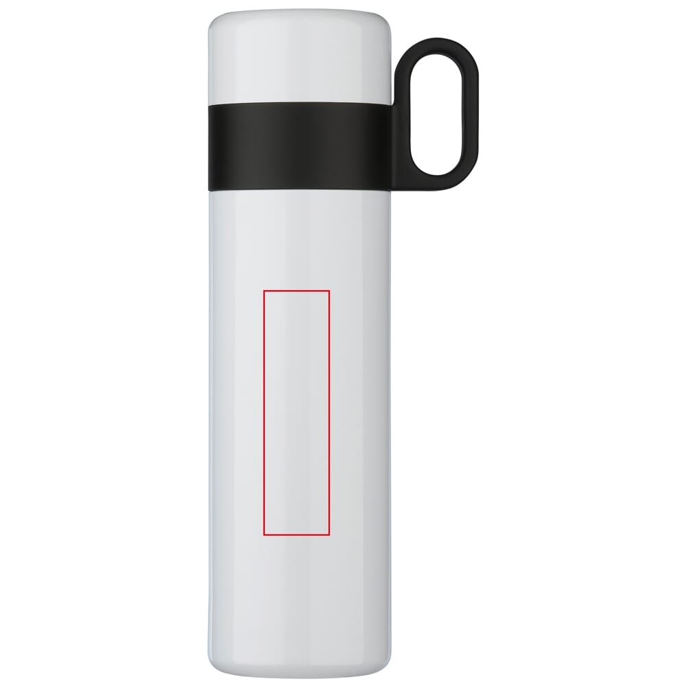 Thermofles Flow met handvat 500ml — drukvlak midden op de fles