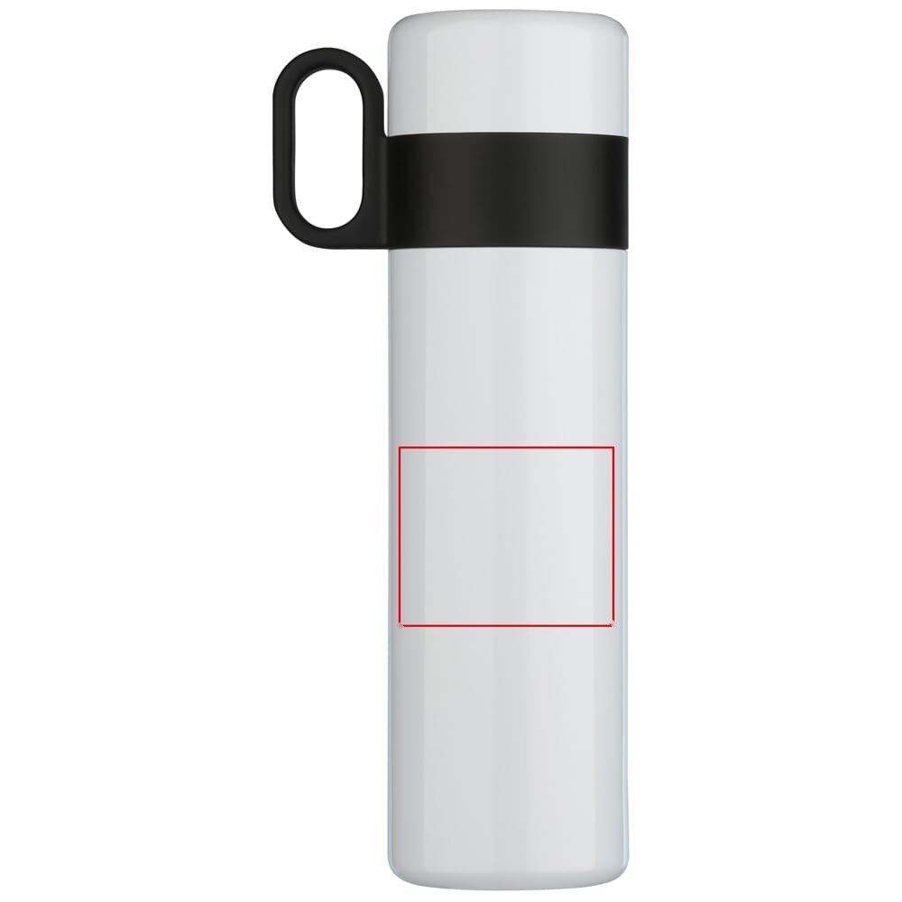 Thermofles Flow met handvat 500ml — drukvlak rechts van het handvat