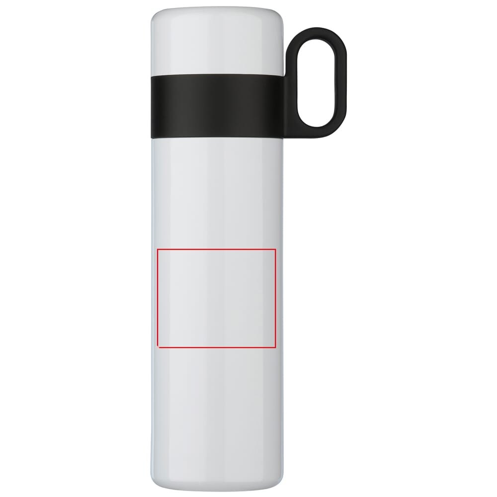 Thermofles Flow met handvat 500ml — drukvlak links van het handvat