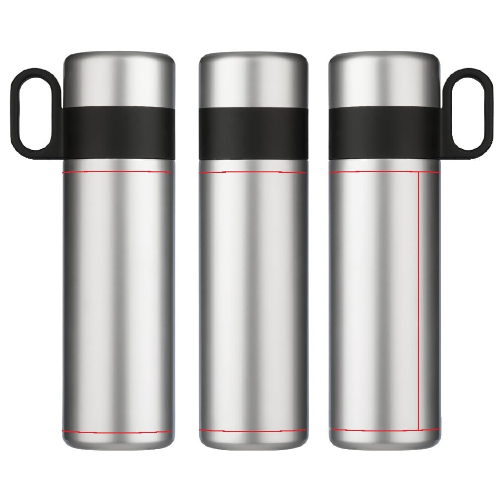 Thermofles Flow met handvat 500ml — drukvlak rondom