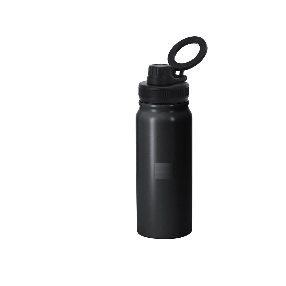 Thermoskan-Fles Stork — drukvlak klein vierkant onderkant