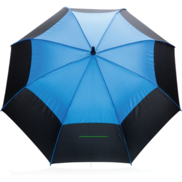 27" Impact AWARE™ RPET 190T auto open stormproof paraplu — drukvlak paraplu