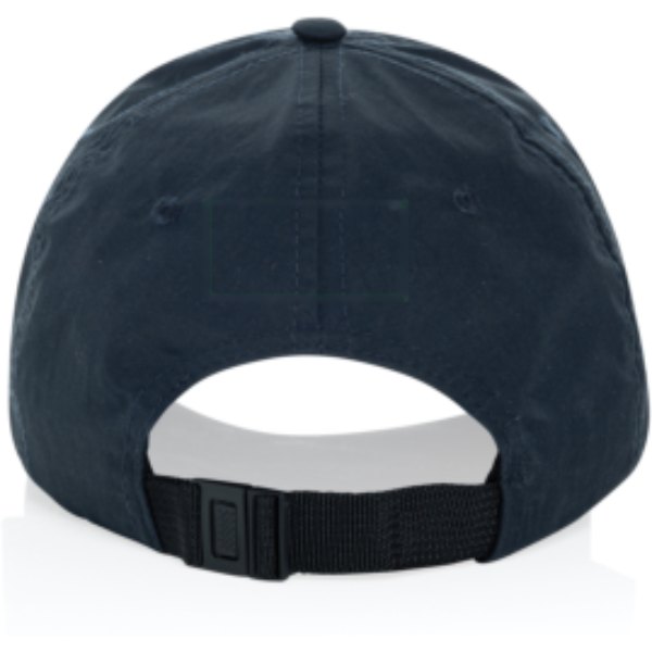 KENTO URBAN RCS gerecyclede nylon 5-panel adventure cap — drukvlak artikel achterzijde