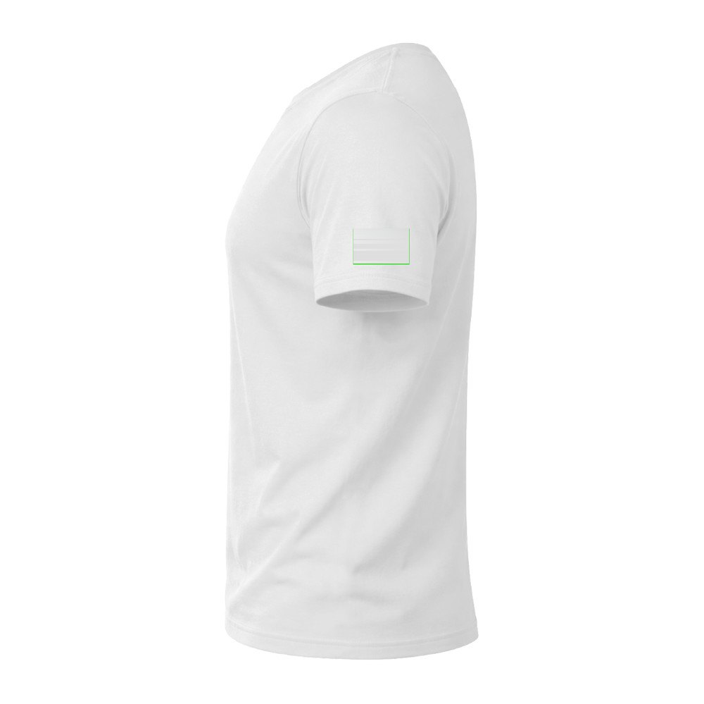 Volwassene Wit T-Shirt "keya" MC180 — drukvlak linkermouw
