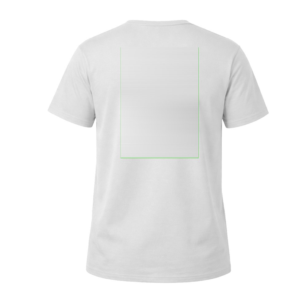 Volwassene Wit T-Shirt "keya" MC180 — drukvlak midden op de rug