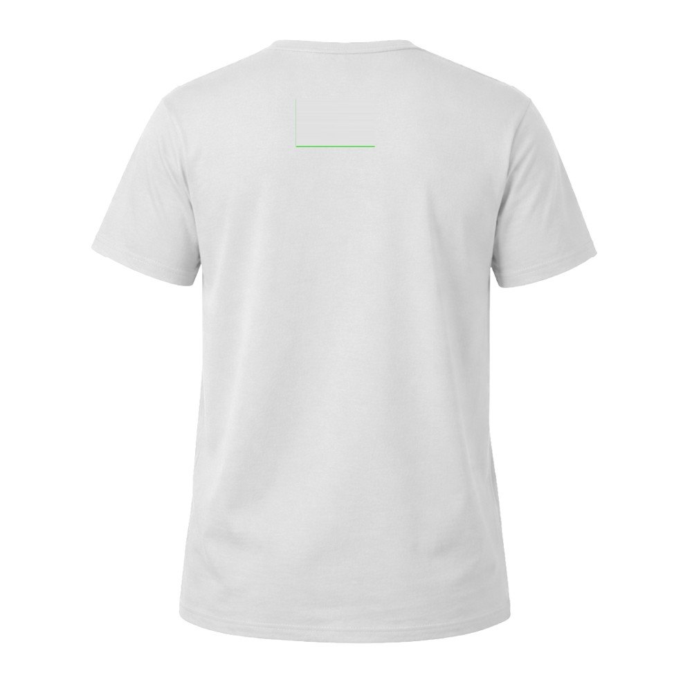 Volwassene Wit T-Shirt "keya" MC180 — drukvlak bovenrug