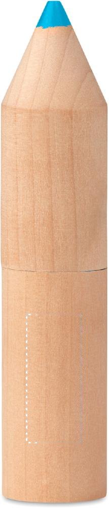 PETIT COLORET - Kleurpotloodjes in houder — drukvlak body low