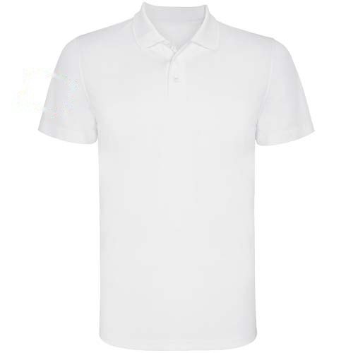 Monzha 150 g/m² sportpolo met korte mouwen voor kinderen — drukvlak rechter bicep
