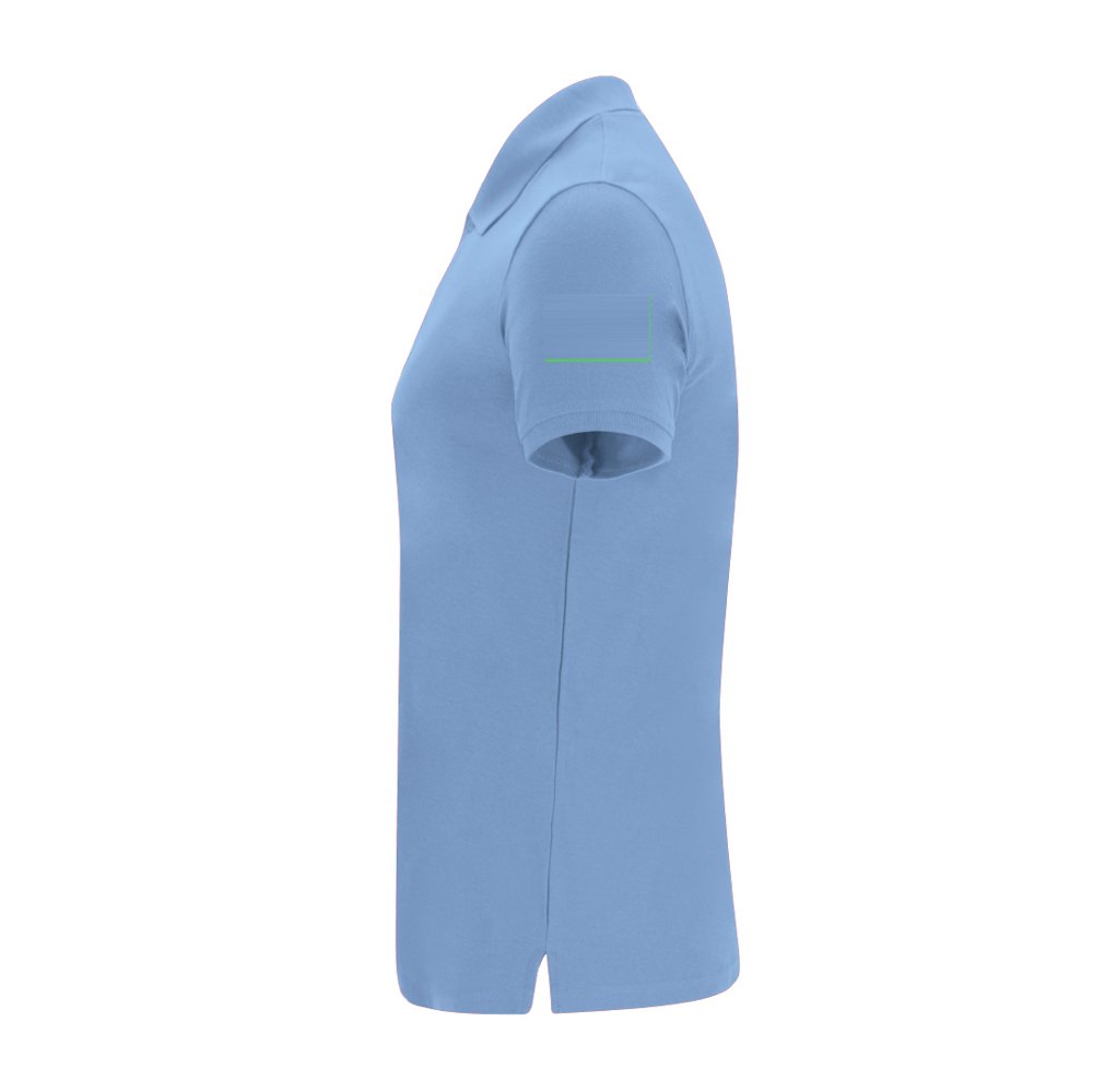 Dames Kleuren Polo Shirt Charles — drukvlak linkermouw