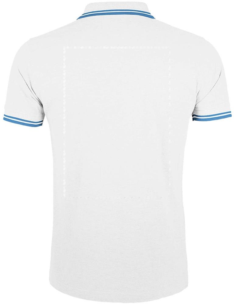 PASADENA MEN - PASADENA heren polo 200g — drukvlak achterzijde