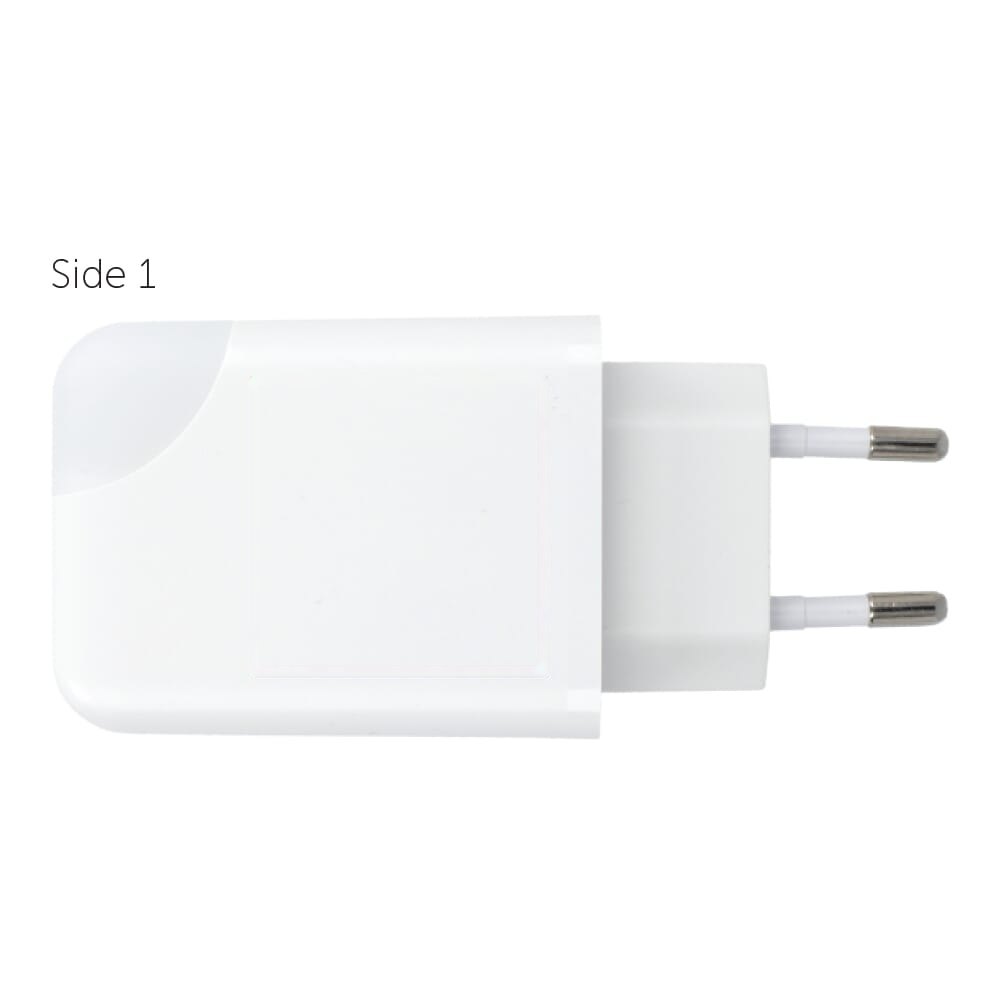 Xoopar Ice-G 65W GaN stroomadapter — drukvlak midden op zijkant 1