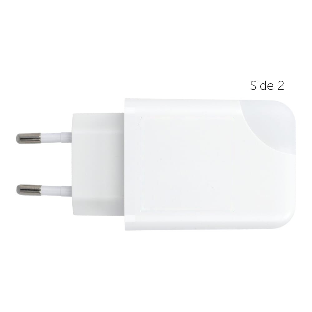 Xoopar Ice-G 65W GaN stroomadapter — drukvlak midden op zijkant 2
